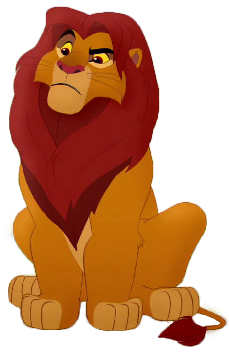 Simba Sitting Render by Jannodisney on DeviantArt