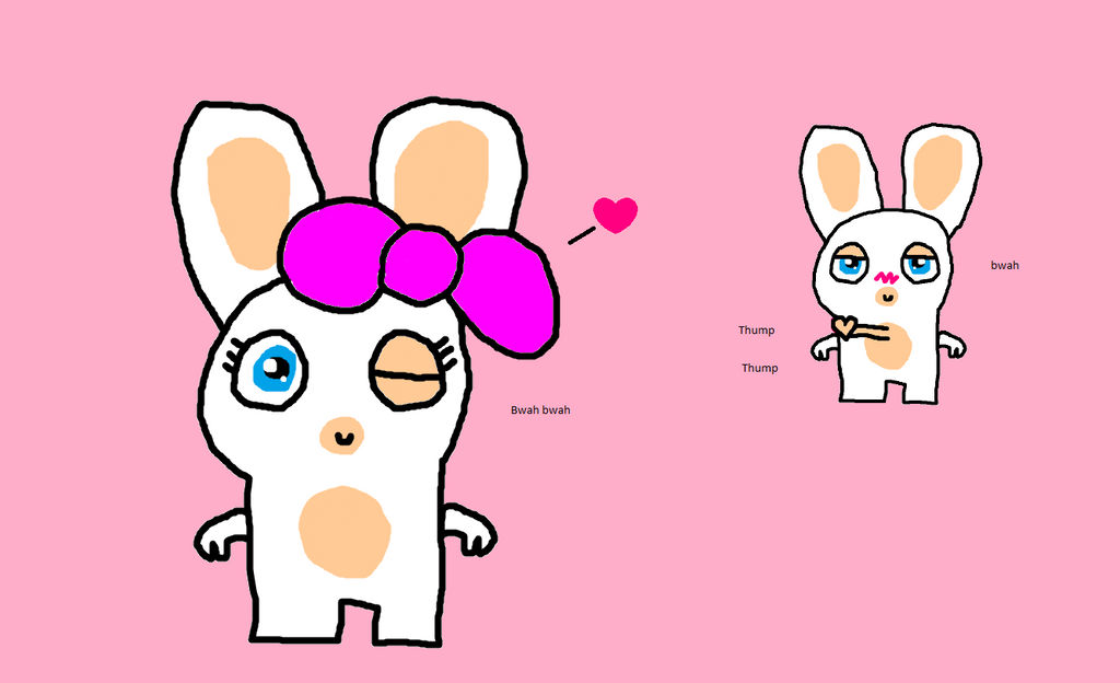 Meet a new Rabbid girl by Raymanlover2018 on DeviantArt