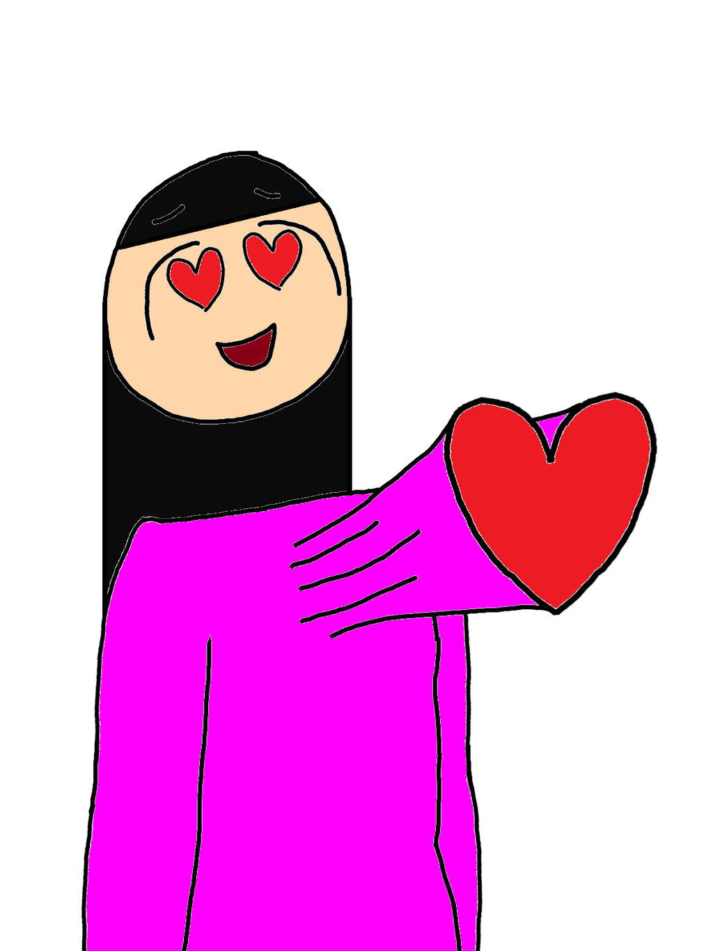 Cartoony Monika heart beating in her chest by Raymanlover2018 on DeviantArt