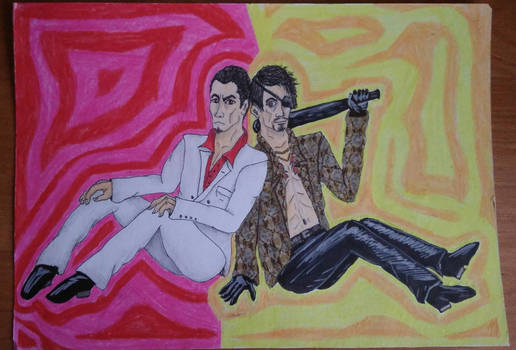 goro majima and kiryu kazuma