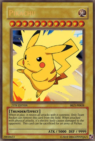 Fake Pikachu Yugioh Card Thing by DragonNinja21 on DeviantArt Fake Pikachu Yugioh Card Thing by DragonNinja21 on DeviantArt