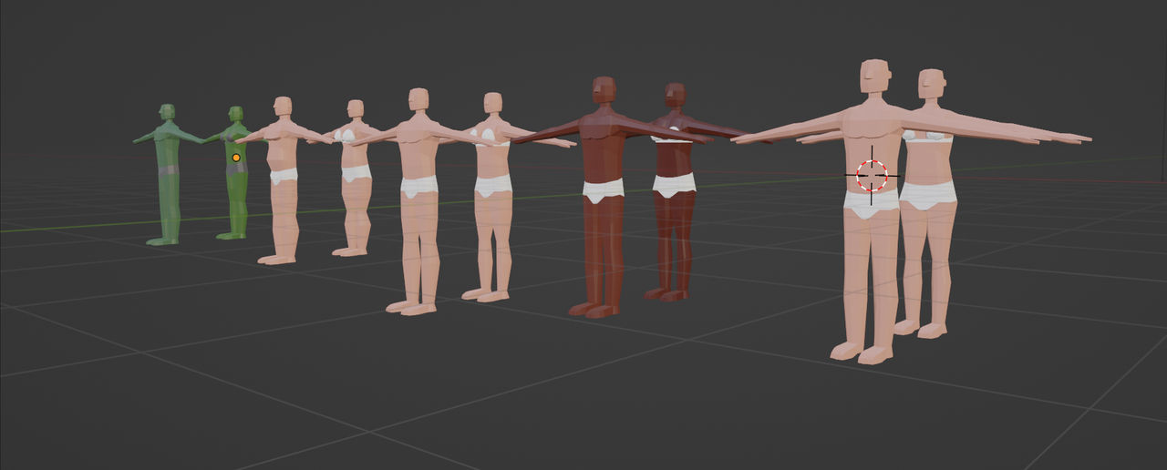 Free human models is release by rpgtraveler on DeviantArt