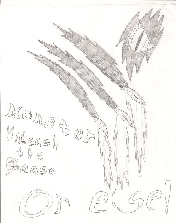 Monster Ripped In 2 Monster Ripping Through Paper by CHIBIKING14 on DeviantArt