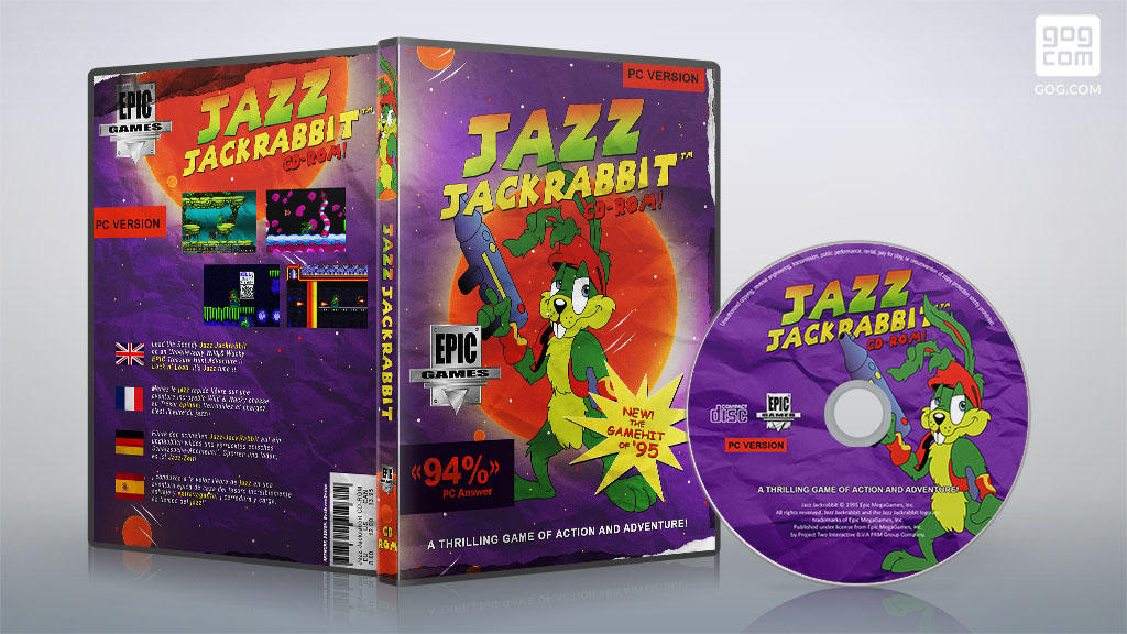 gog cover disc Jazz Jack and Rabbit custom by diosvolt on DeviantArt