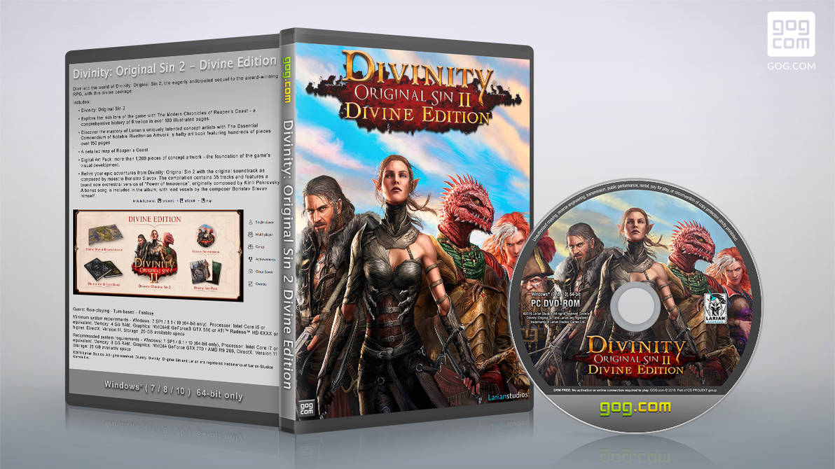 Divinity Cover gog cover disc Divinity Original Sin 2 - Divine Ed by diosvolt on ...