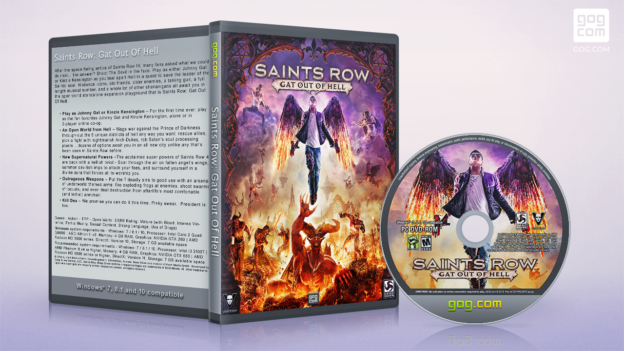 gog cover disc Saint Row - Get Out of Hell