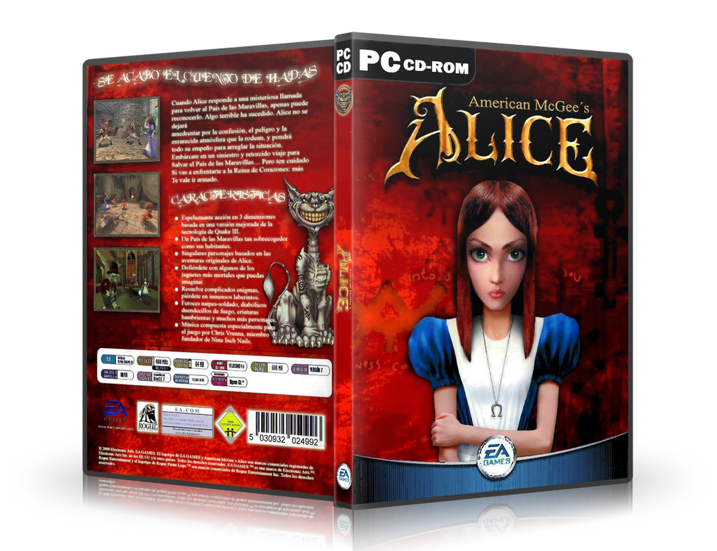 Alice Ps2 American McGee's Alice retail cover remake by diosvolt on DeviantArt