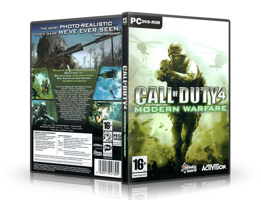 Call Of Duty 4 Modern Warfare Retail Cover By Diosvolt On DeviantArt call-of-duty-4-modern-warfare-retail-cover-by-diosvolt-on-deviantart