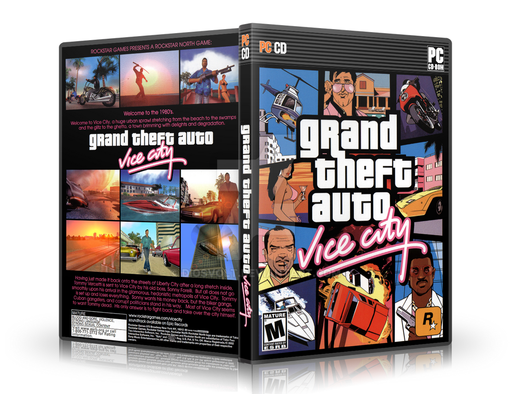 Grand Theft Auto Vice City retail cover by diosvolt on DeviantArt