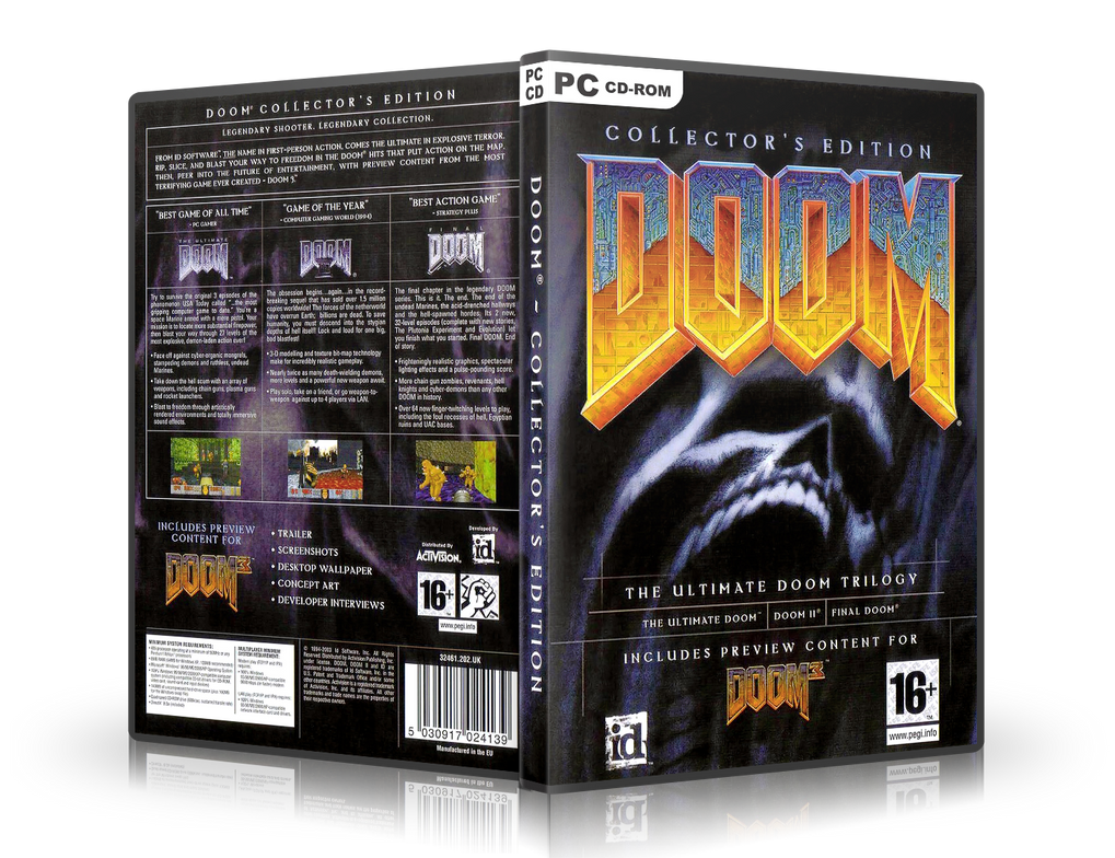 Doom - Collector's Edition retail cover by diosvolt on DeviantArt