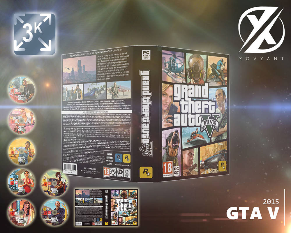 Grand Theft Auto V 15 Retail Dvd Cover Pc By Xovyant On Deviantart