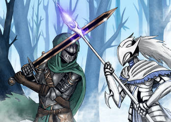 Lone Knight and White Knight