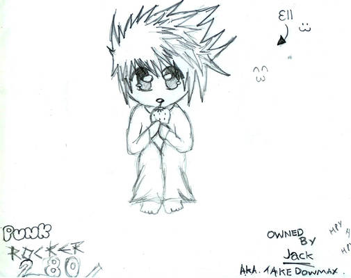 Chibi L drawing :D