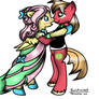 Big Macintosh And Fluttershy Dance