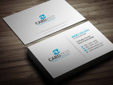 Simple Blue Minimalist Business Card Template