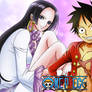 Monkey D. Luffy and Boa Hancock Wallpaper 7