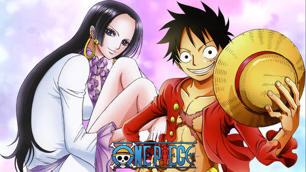 Monkey D. Luffy and Boa Hancock Wallpaper 7