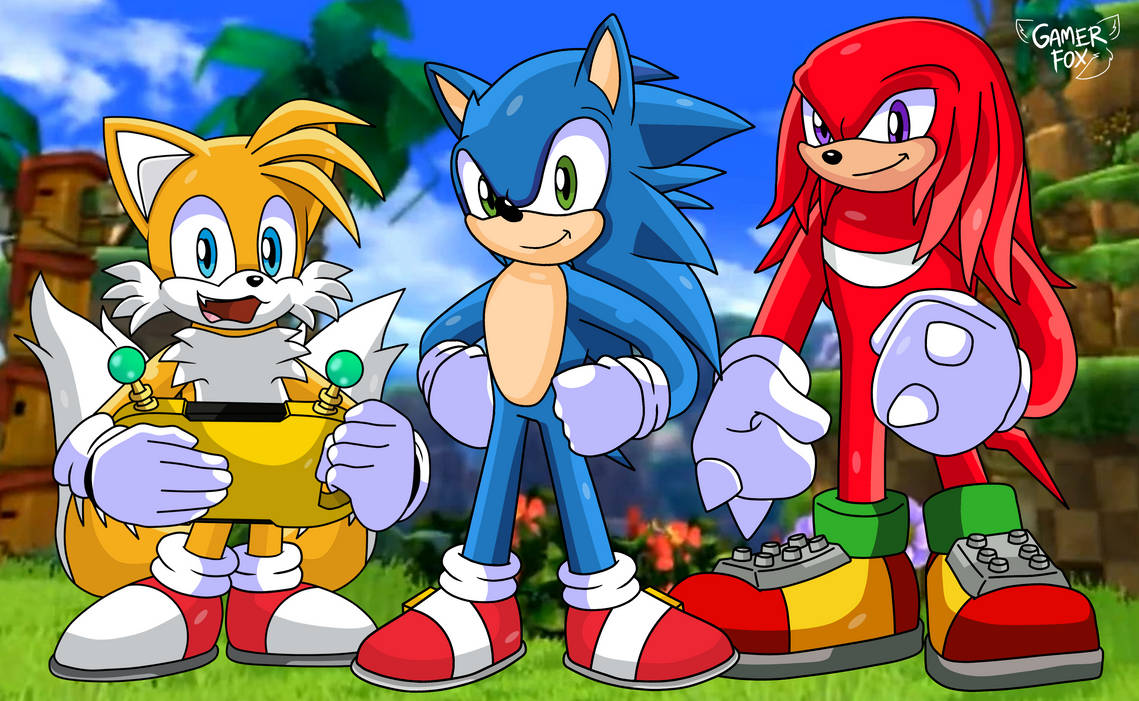 Sonic, Tails and Knuckles by GamerF0X18 on DeviantArt