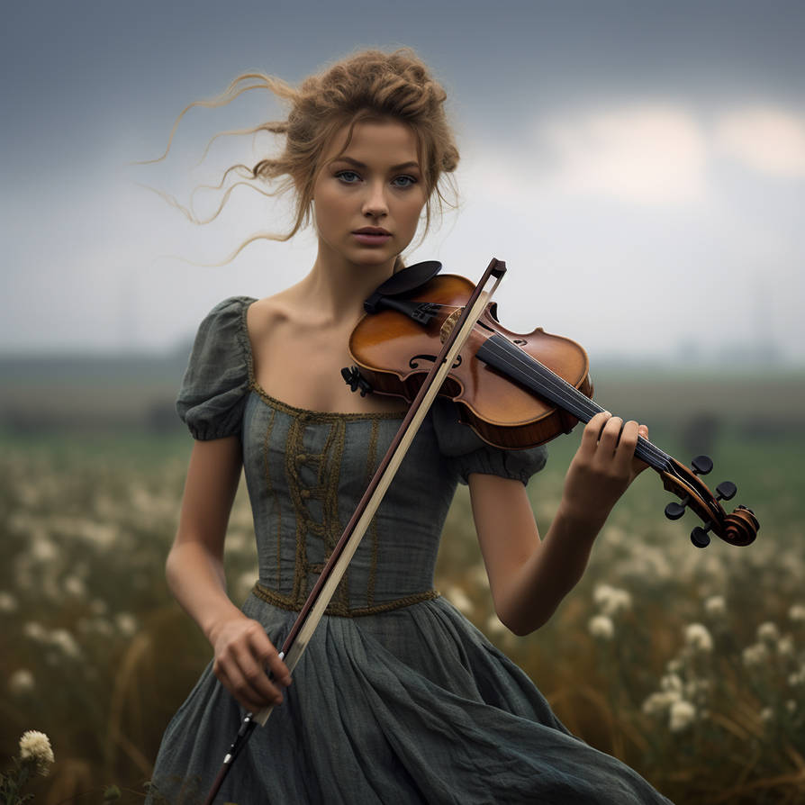 Irish Fiddler by girlsofmidjourney on DeviantArt
