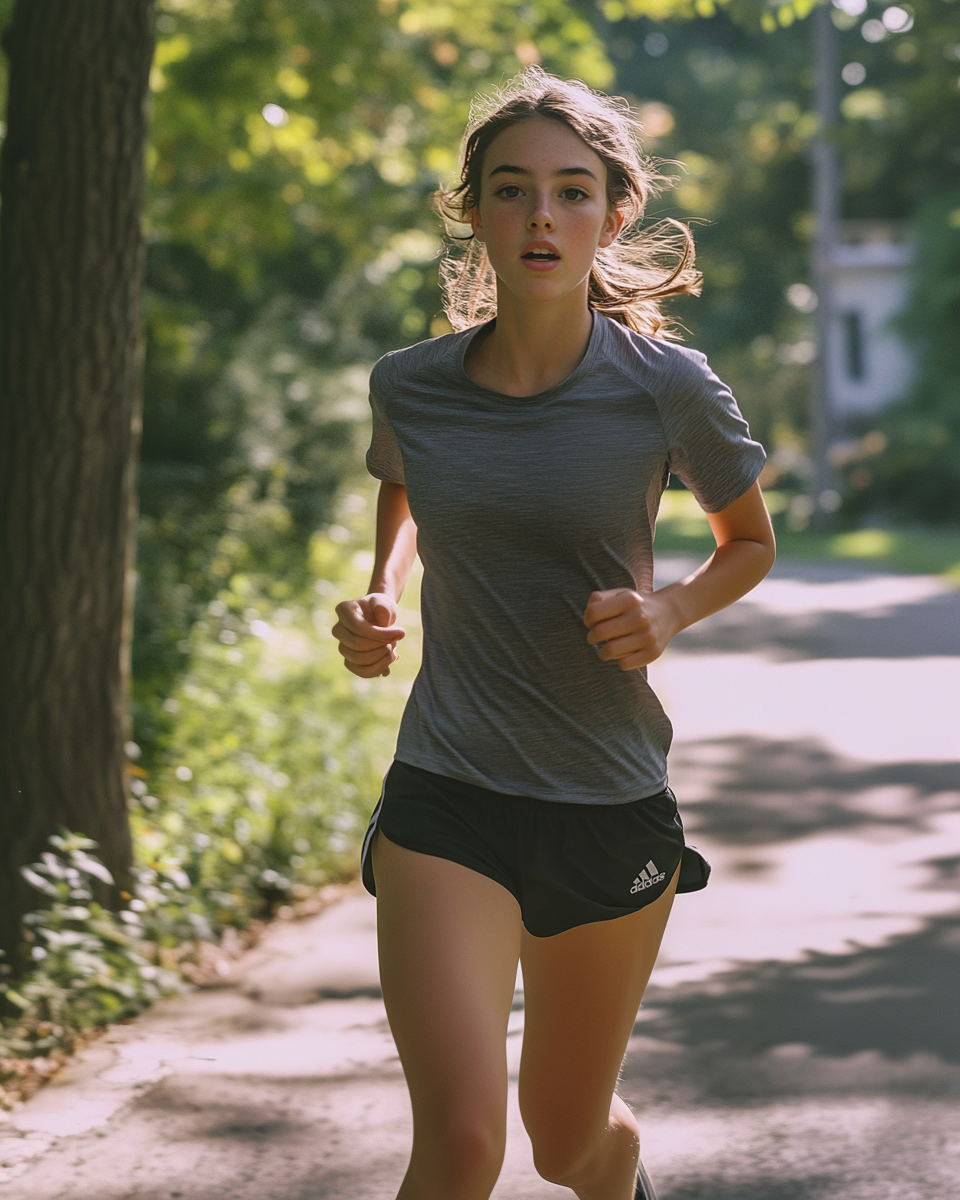 Girl Rumi Running Run Girl Run! (1/5) by girlsofmidjourney on DeviantArt