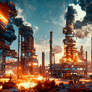 Alienplanet landscape - terra forming facility #4
