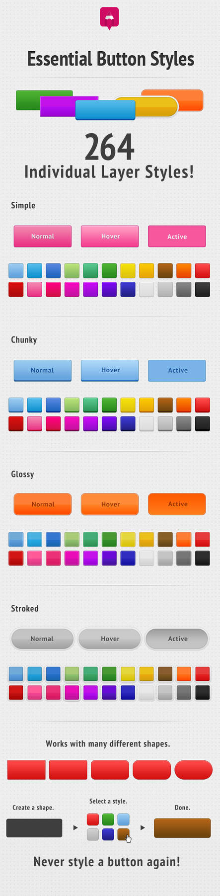 Button Styls Essential Button Styles by DesignDeposit on DeviantArt