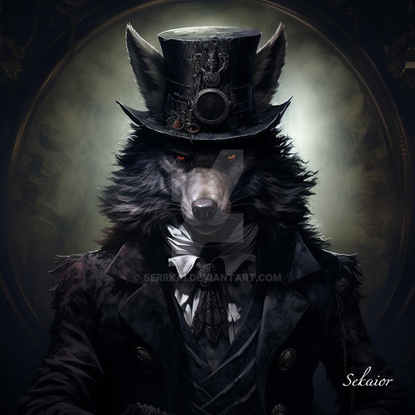 Gothic Victorian Wolf by SerrKai on DeviantArt