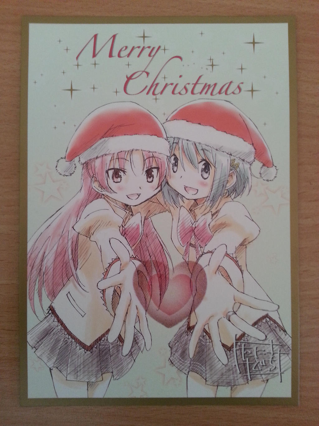 PMMM Rebellion - SayaKyou Christmas Card - Front