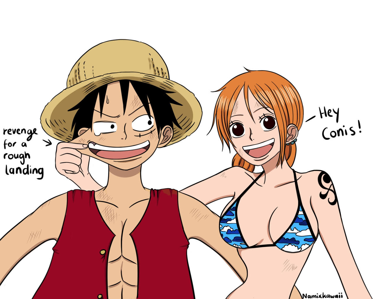 Luffy X Nami Skypiea By Namiikawaii On DeviantArt luffy-x-nami-skypiea-by-namiikawaii-on-deviantart