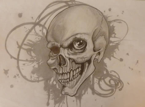 A custom drawing of a skull...