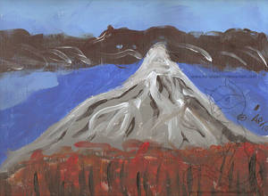 random mountain painting