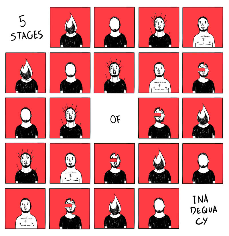 Inadequacy Graphics 5 stages of inadequacy by orangehamster on DeviantArt