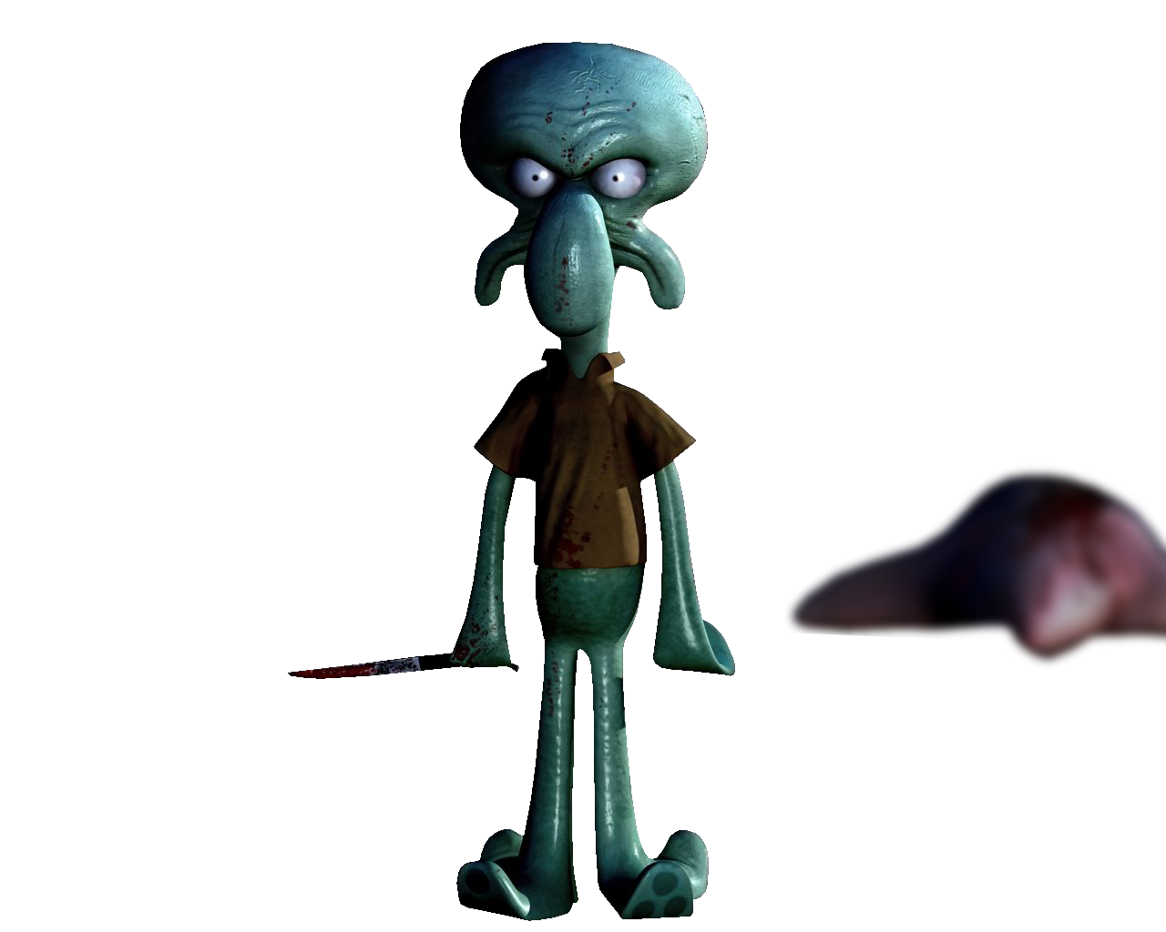 Scary Squidward PNG by MzWaR120 on DeviantArt