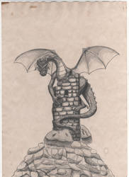 Dragon on the tower