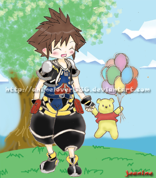 Sora and Pooh