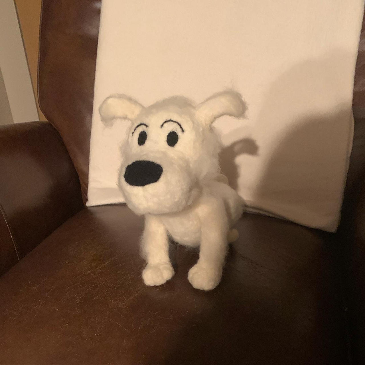 Felted Snowy from tintin plush by thefelterthatsews on DeviantArt
