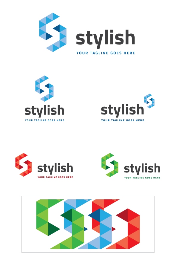 Stylish Brand Logo Template by nazdrag, visual art