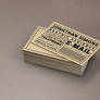 Cardboard Ticket Business Card