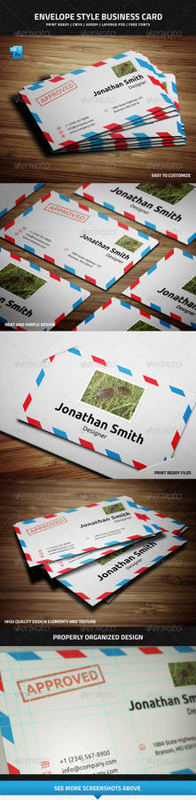 Envelope Style Business Card