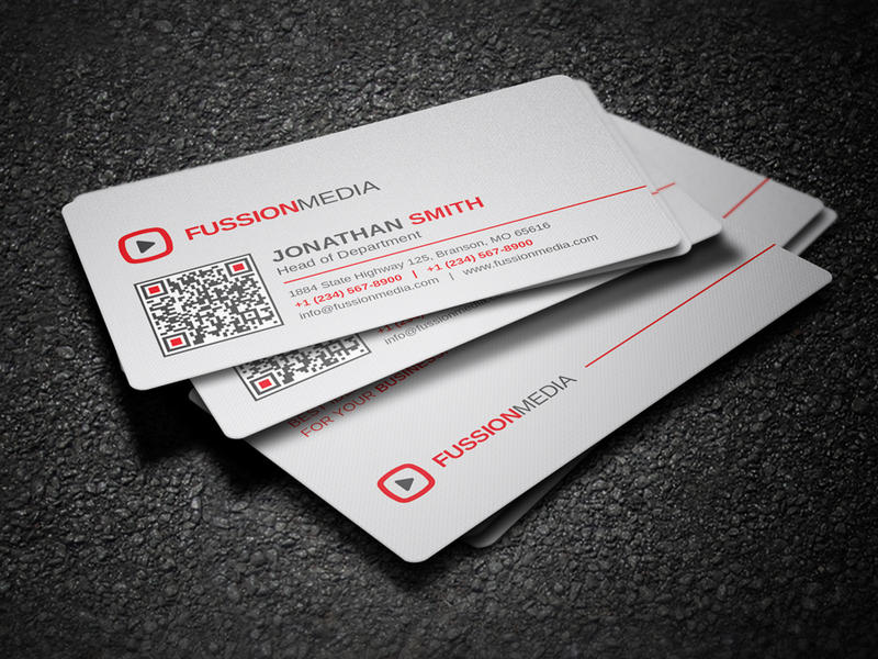Corporate QR Code Business Card
