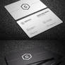 2 in 1 Black and White Business Card