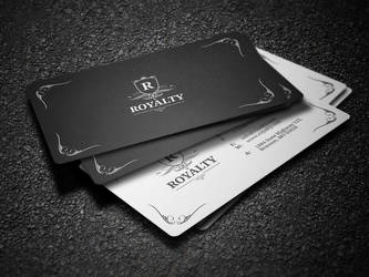 2 in 1 Black and White Business Card 58