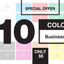 Simple Business Card 10 Colors