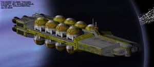 Tokamak-class bulk deuterium/helium-3 tanker