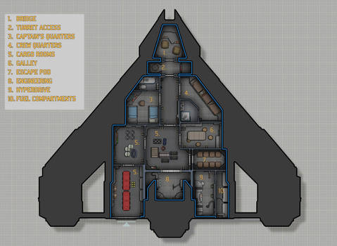 Koros Spaceworks LH802 deckplans