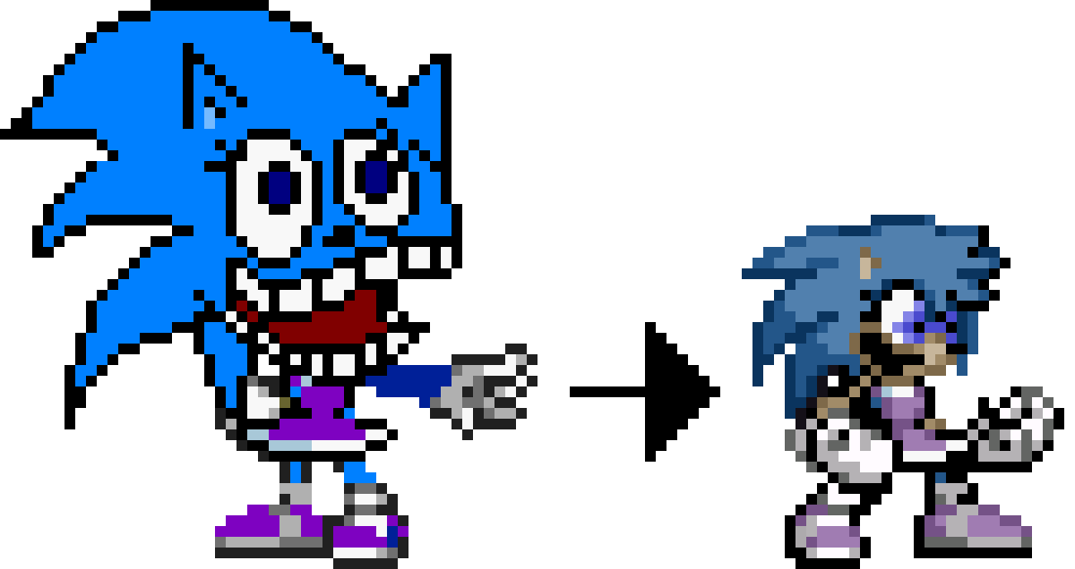 Custom Sonic Sprites (Original Palette) by MylesDeGreat on DeviantArt