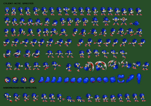 CN Sonic Sprite Sheet w/ Extras (REUPLOAD)