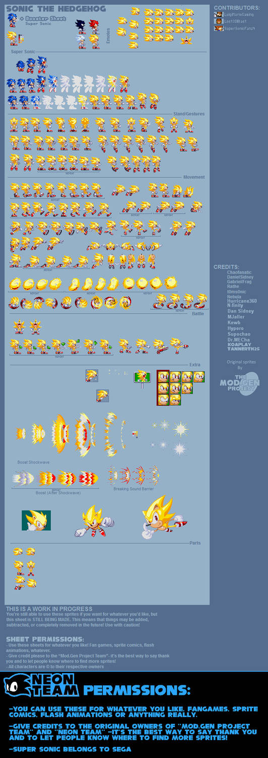 Modgen Project Modgen Super Sonic NTR Project Sheet (REUPLOAD) by LostSM64Fan on ...