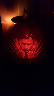 Wolverine pumpkin carving