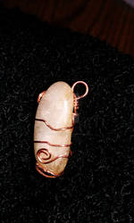 Copper Wrapped Citrine pendant